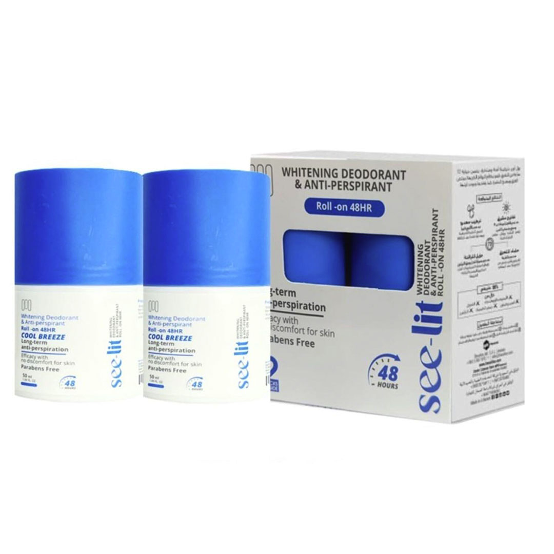 مزيل عرق رول ميدينزا المبيض - النسيم البارد - 50 مل - قطعتين