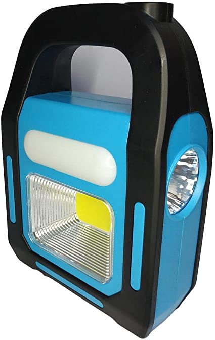 كشاف طوارئ بالطاقة الشمسية - أزرق