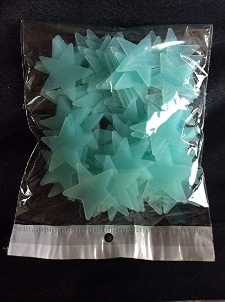 نجوم مضيئة للحائط - 100 قطعة