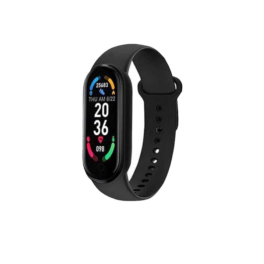 M6 ساعة سمارت للياقة البدنية - أسود