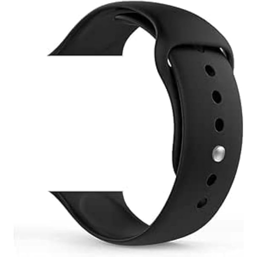 سوار من السيليكون لساعات أبل - اسود