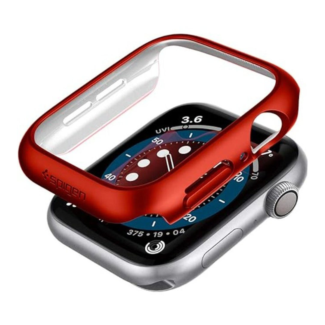 جراب ساعة لساعة ابل - 44 ملم - أحمر