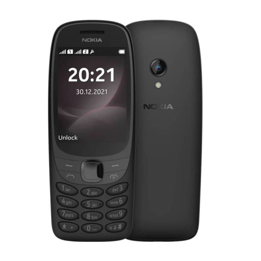 نوكيا 6310 موبايل بشريحتين - 16ميجا/ 8 ميجا رام - شبكة 4G LTE - أسود