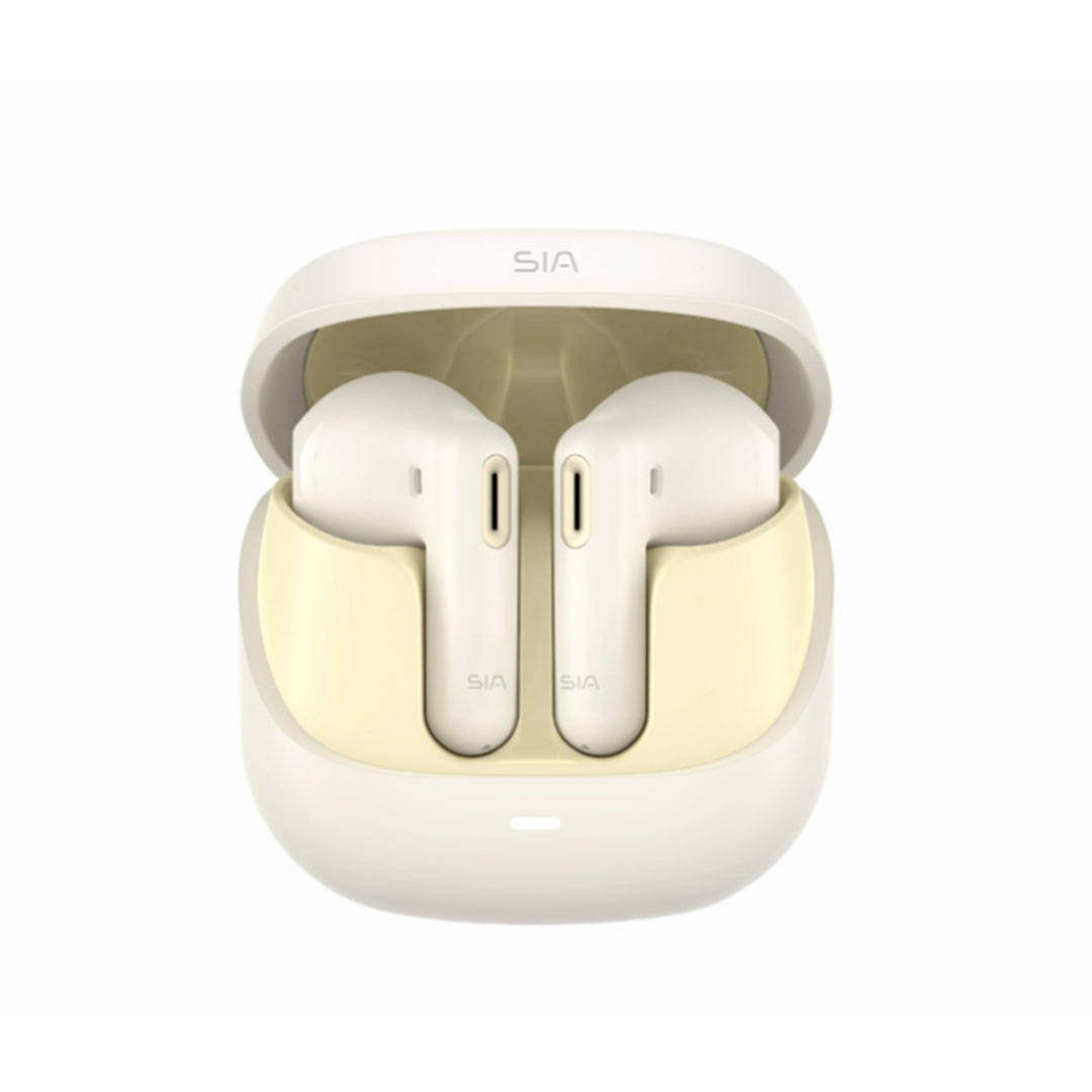 SIA TW102 سماعة لاسلكية - 2 ميكروفون ENC - بيج