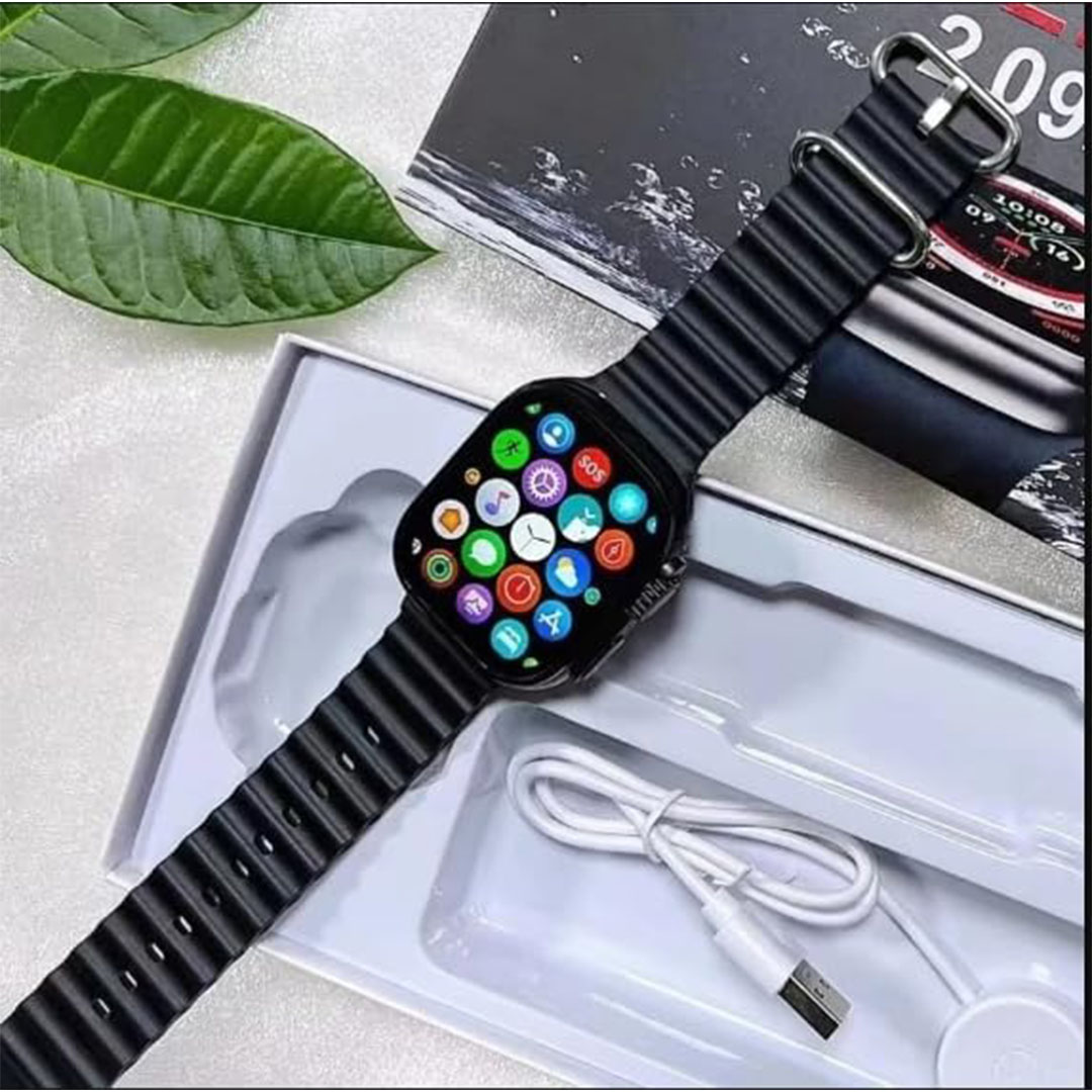 ساعة الذكية T10 Ultra - 49 مم - أسود