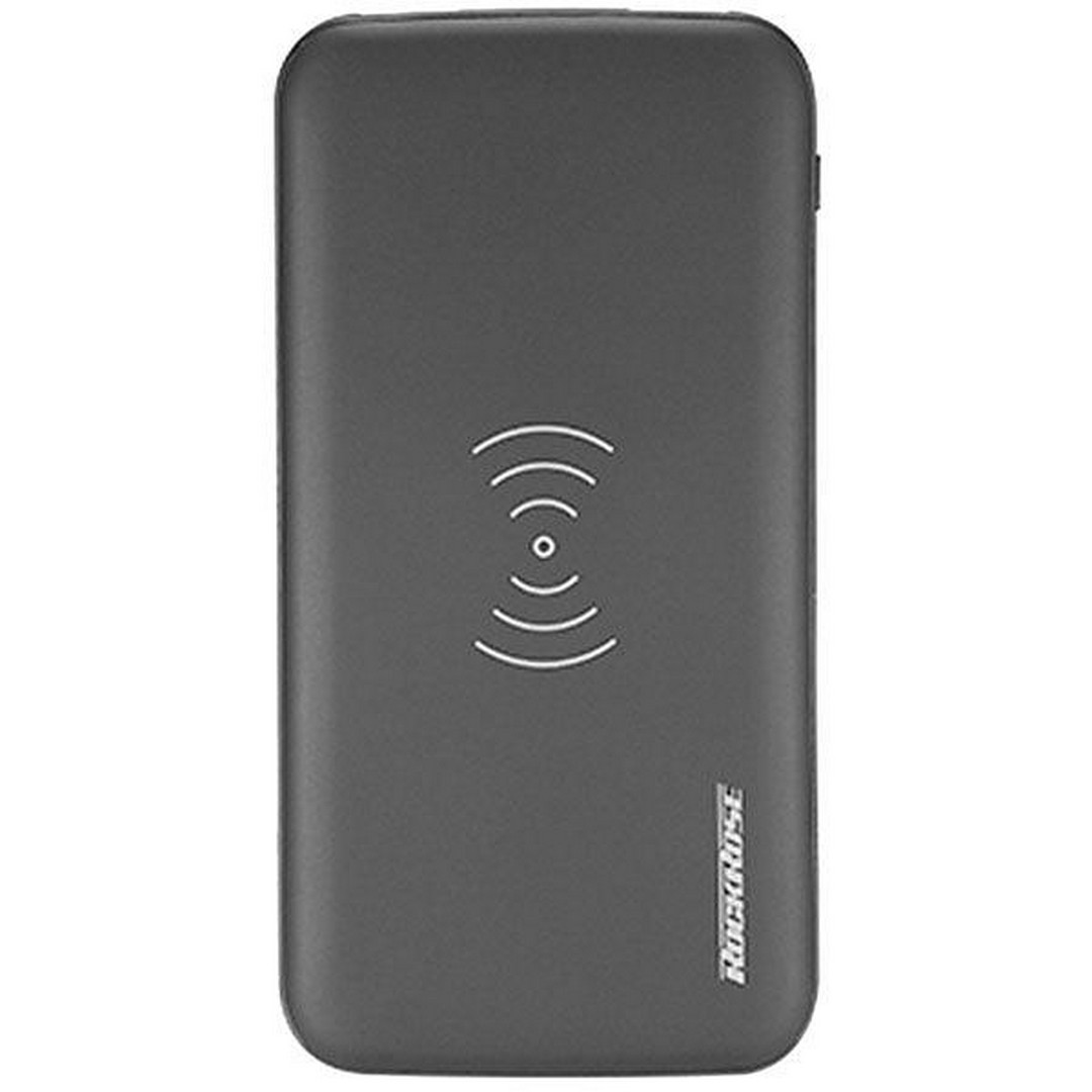 باور بانك روك روز 10000 مللي أمبير - شحن لاسلكي - رمادي