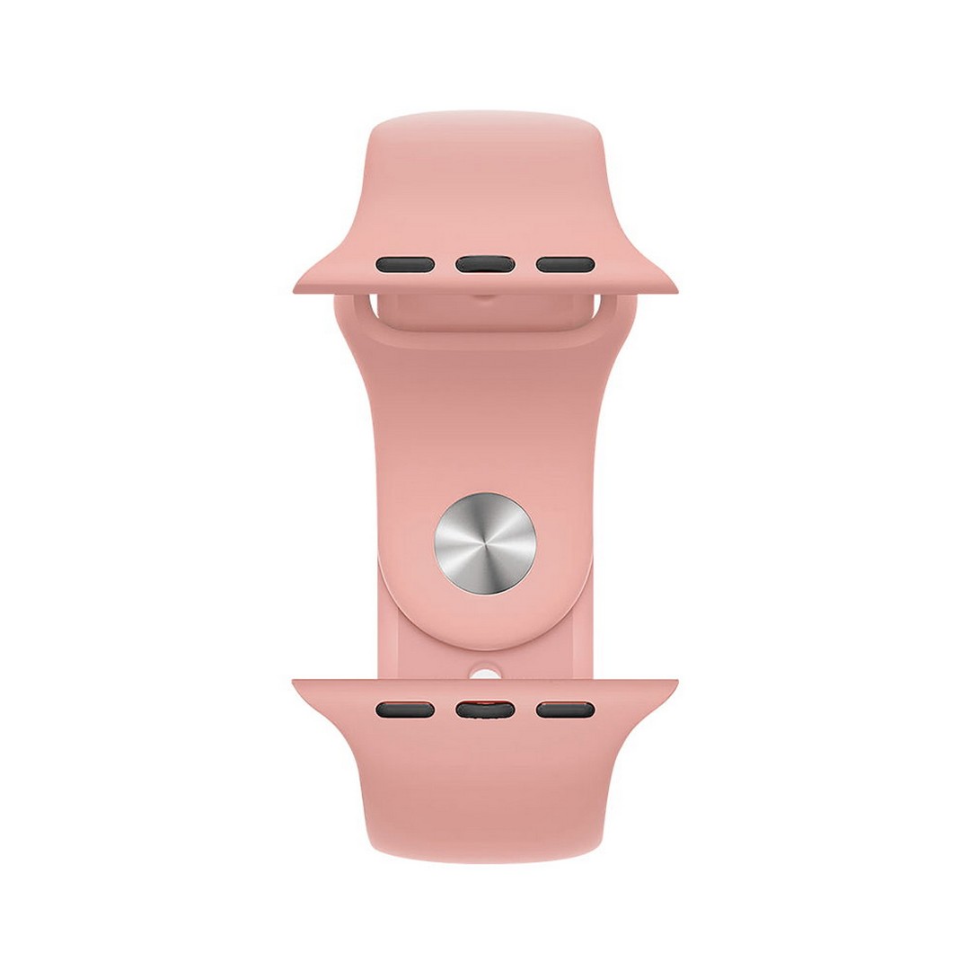 سوار ساعة آبل سيليكون روك روز - 42/44 مم - بينك