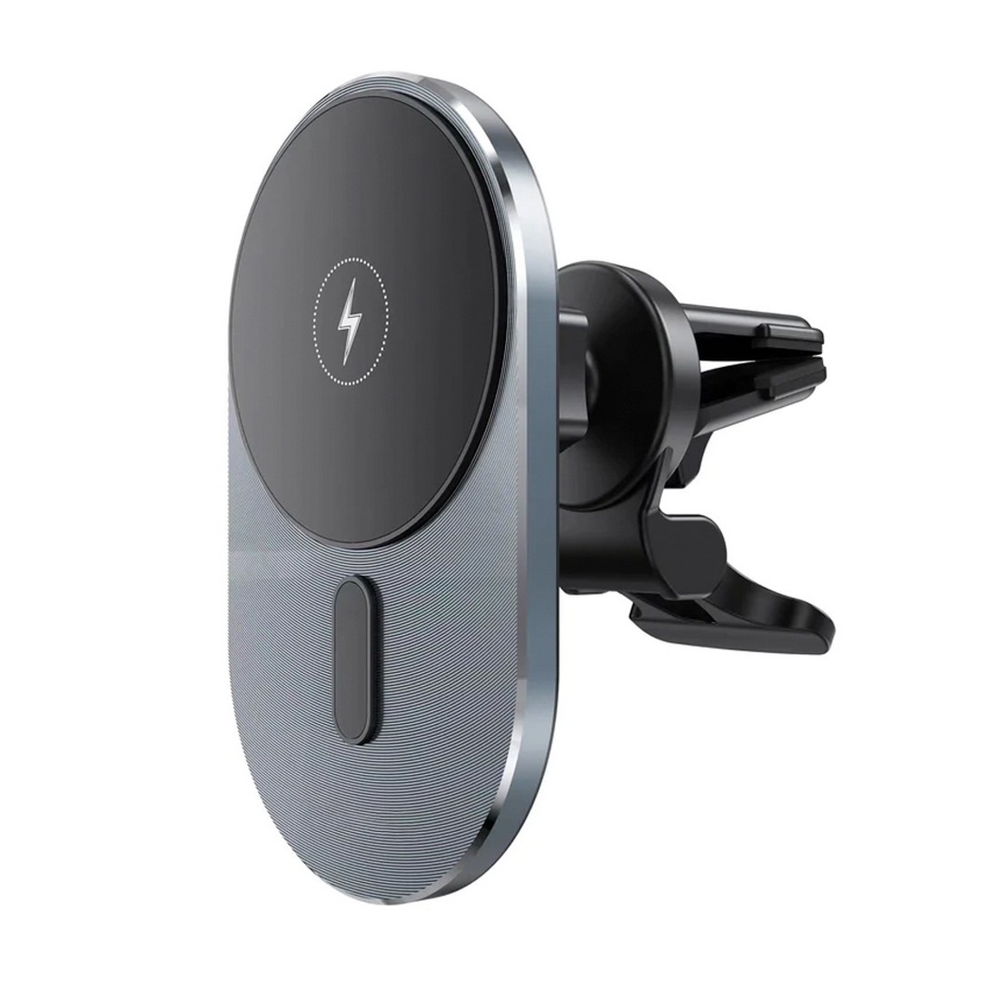 شاحن لاسلكي روك روز مغناطيسي - 15 وات - رمادي