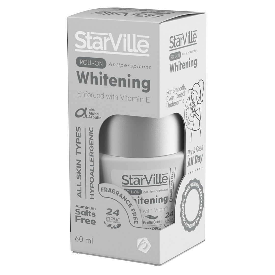 ستارفيل رول للتبييض والحماية من العرق - بدون رائحة - 60 مللي
