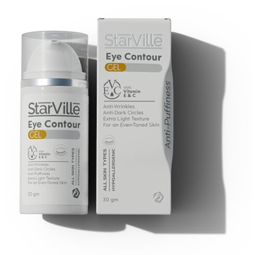 جل كنتور ستارفيل لعلاج انتفاخ وهالات العين - 30 جرام - غير لامع