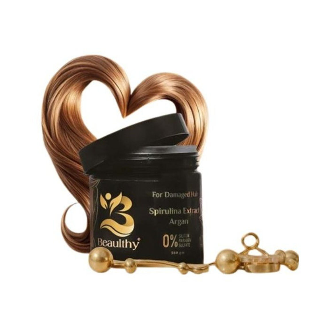 كريم ترطيب الشعر بالسبيرولينا وزيت الأرجان - 500 جرام