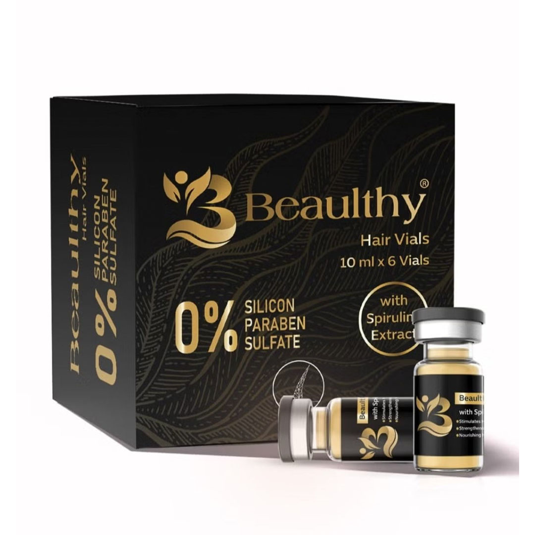 أمبولات للعناية بالشعر بخلاصة الإسبيرولينا - 60 مل - 6 أمبولات