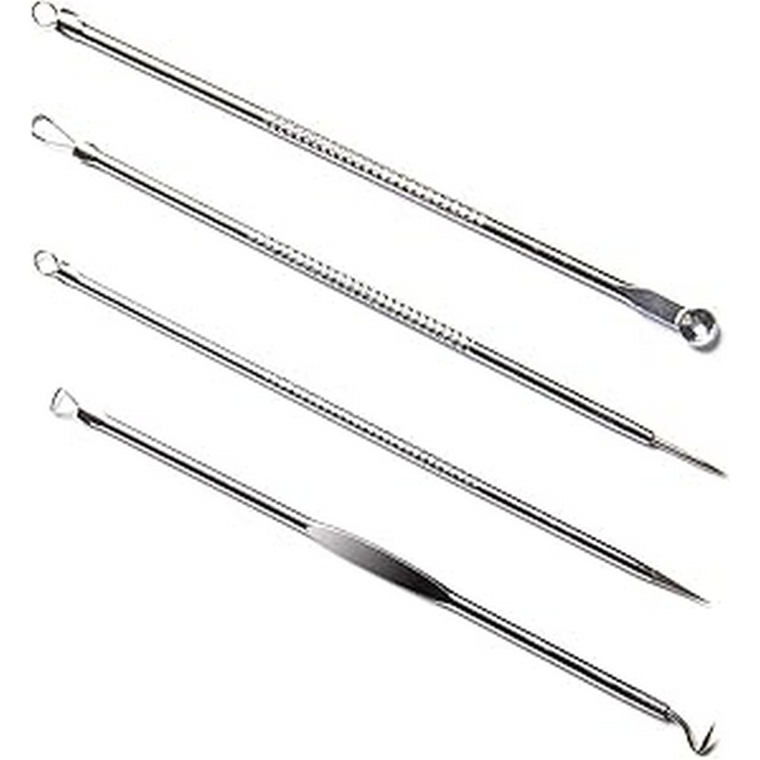 مجموعة أدوات لإزالة الرؤوس السوداء و البثور - 4 قطع