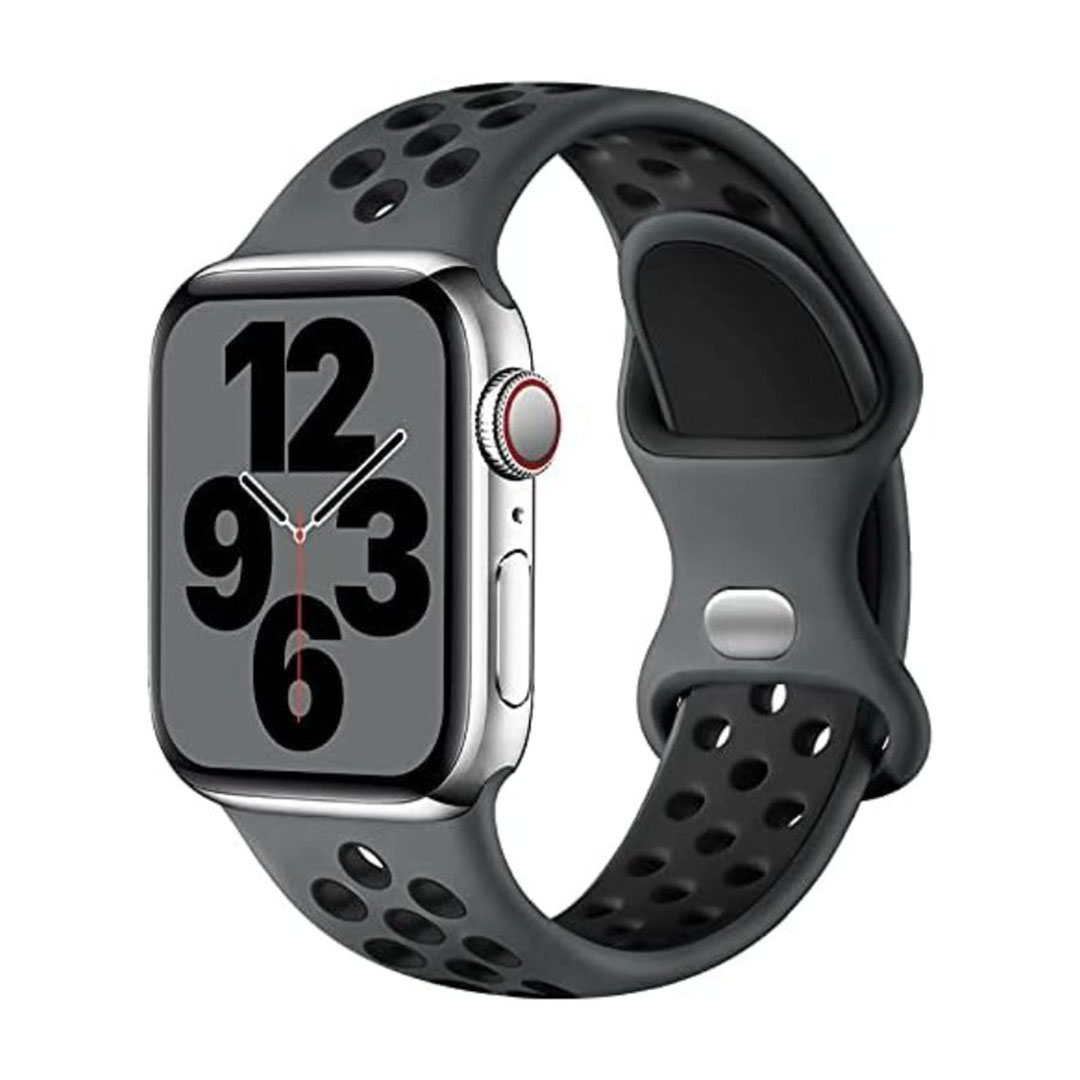 سوار سيليكون لساعة Apple - أسود