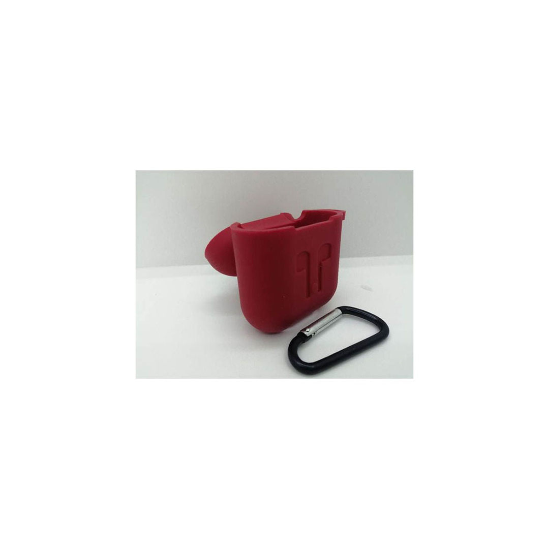 جراب ايربودز سيليكون - أحمر