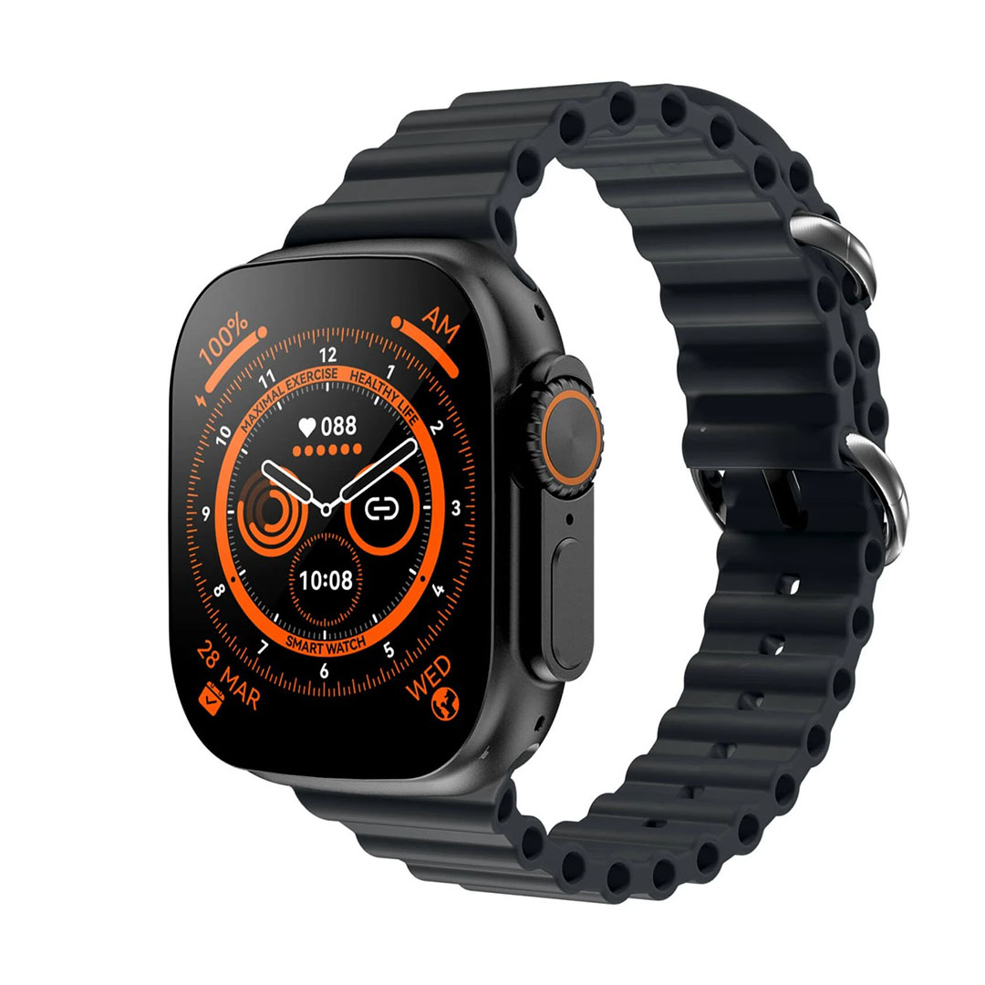 S9 pro Max ساعة سمارت - 2.1 بوصة - أسود