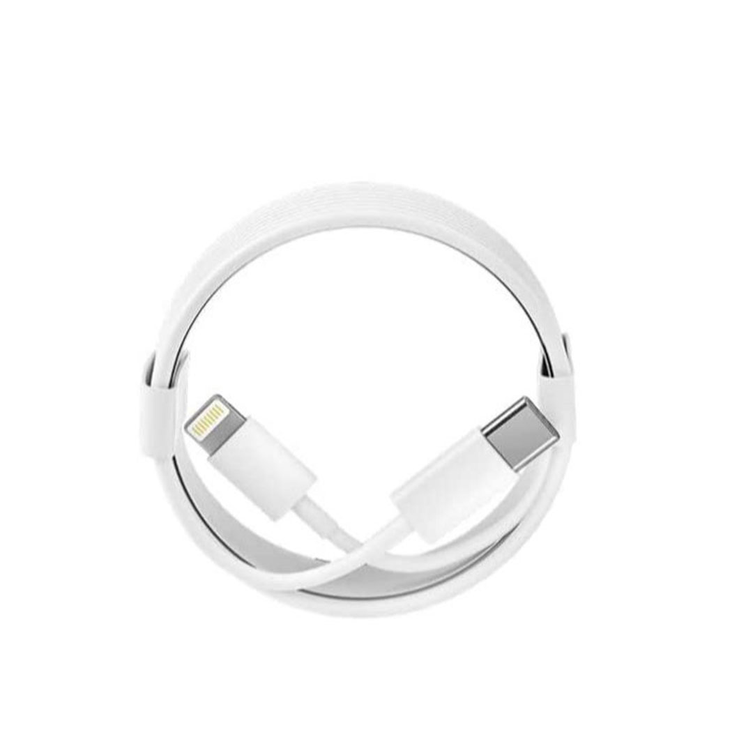 محول شاحن مع كابل ابل ايفون - 25 وات - USB-C/Lightning - أبيض