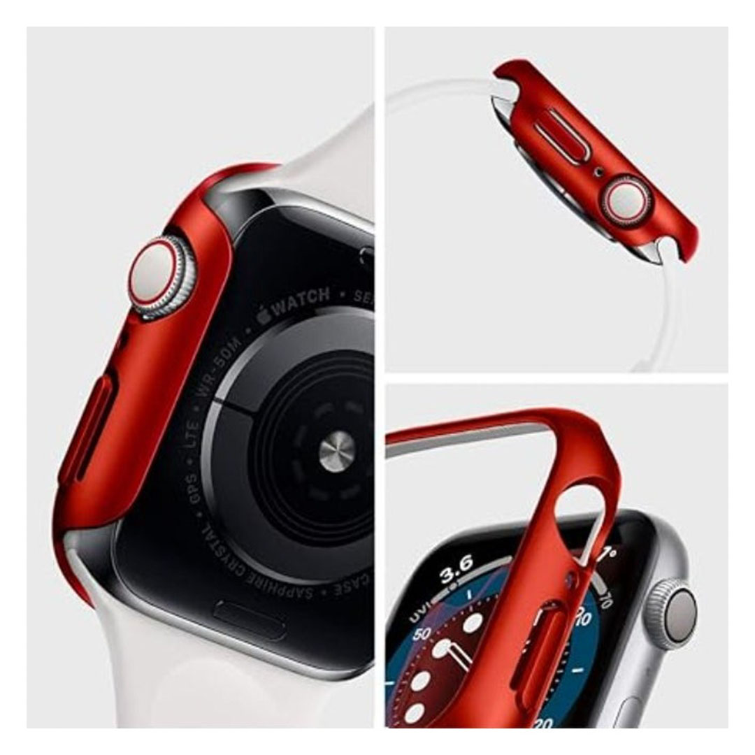 جراب ساعة لساعة ابل - 44 ملم - أحمر