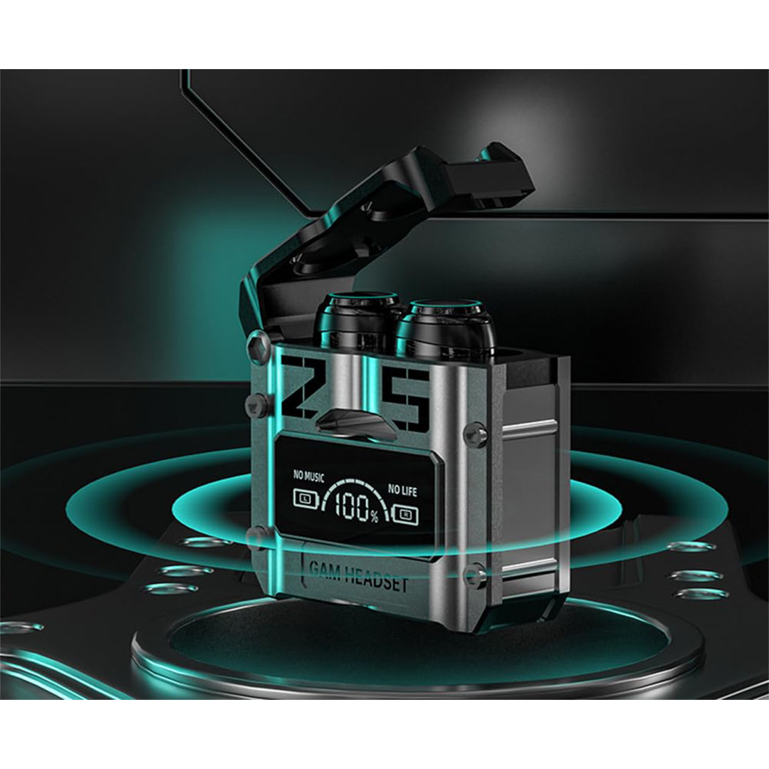 سماعة أذن لا سلكية تحكم باللمس وتقليل الضوضاء - رمادي - M25