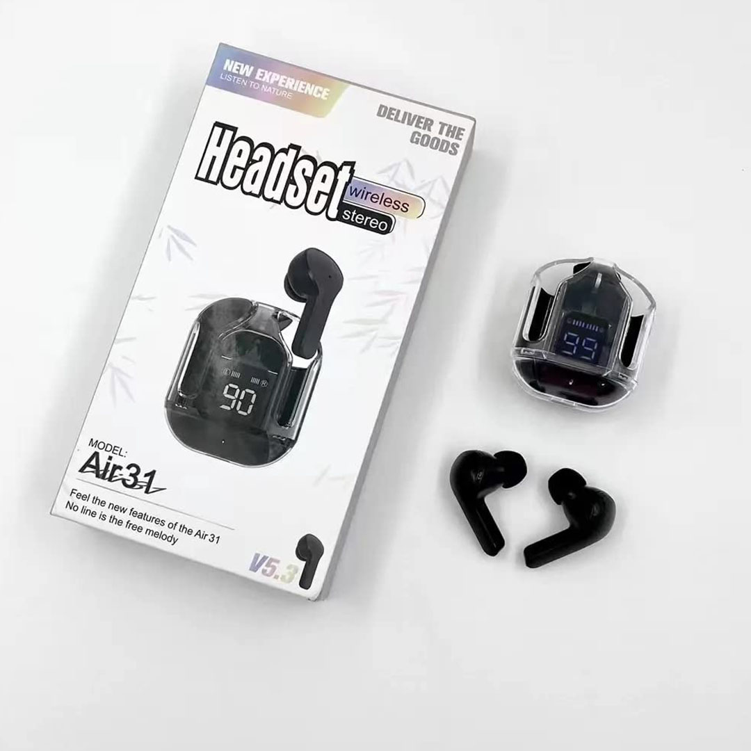 سماعة أذن لا سلكية ستيريو - أسود - 31