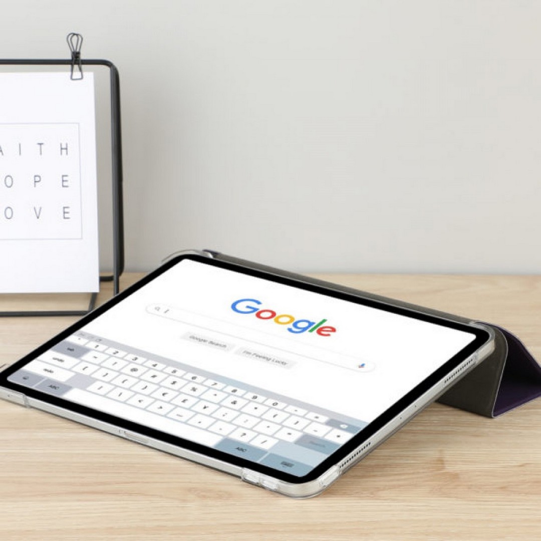 جراب روك روز ديفينسور آي الذكي ثلاثي الطي لجهاز آيباد برو 11 - بنفسجي