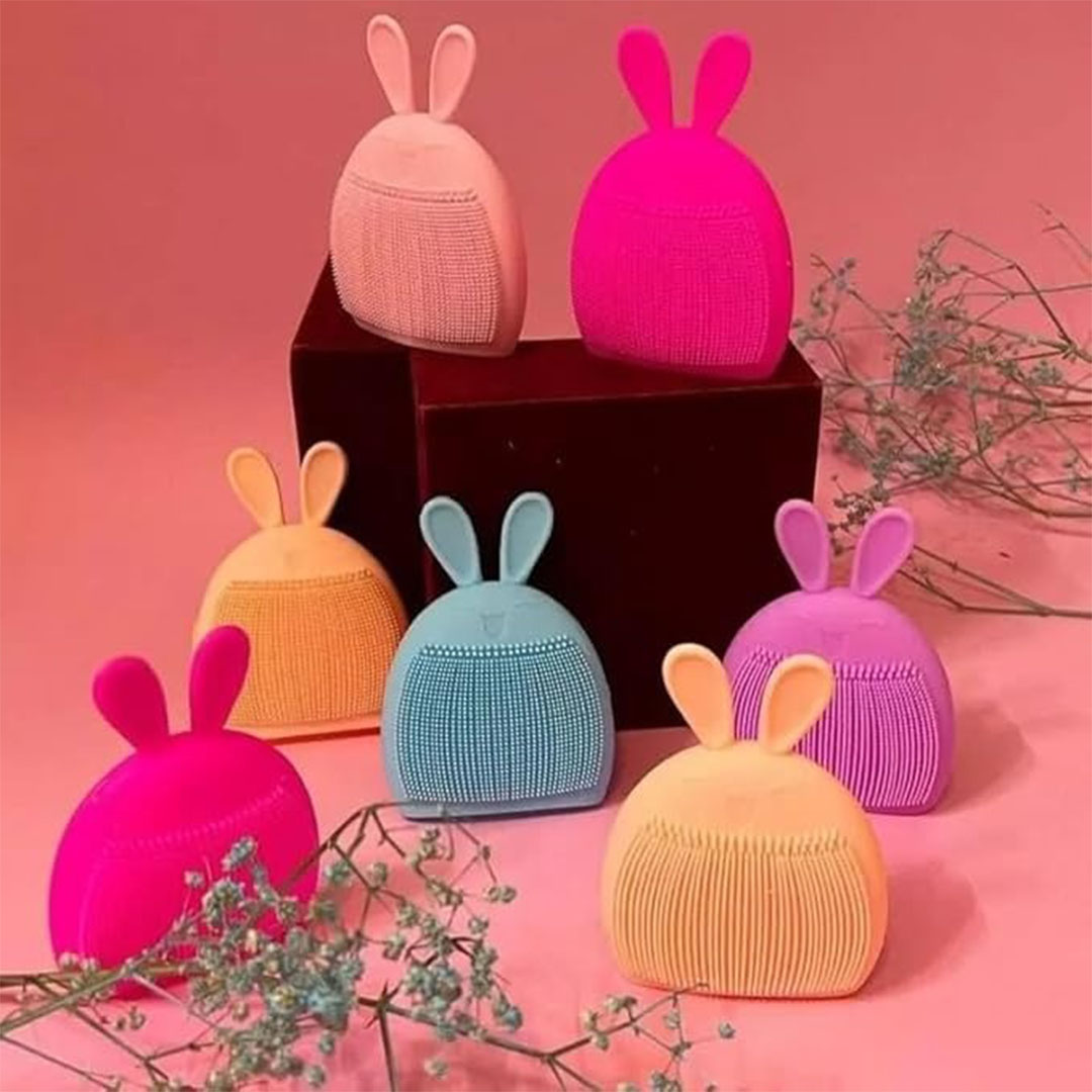 فرشاة الوجه اليدوية من السليكون شكل ارنب