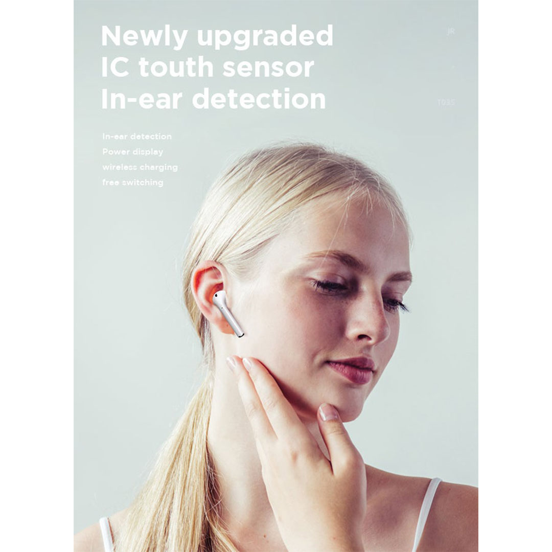 JR-T03S سماعة أذن بلوتوث - أبيض