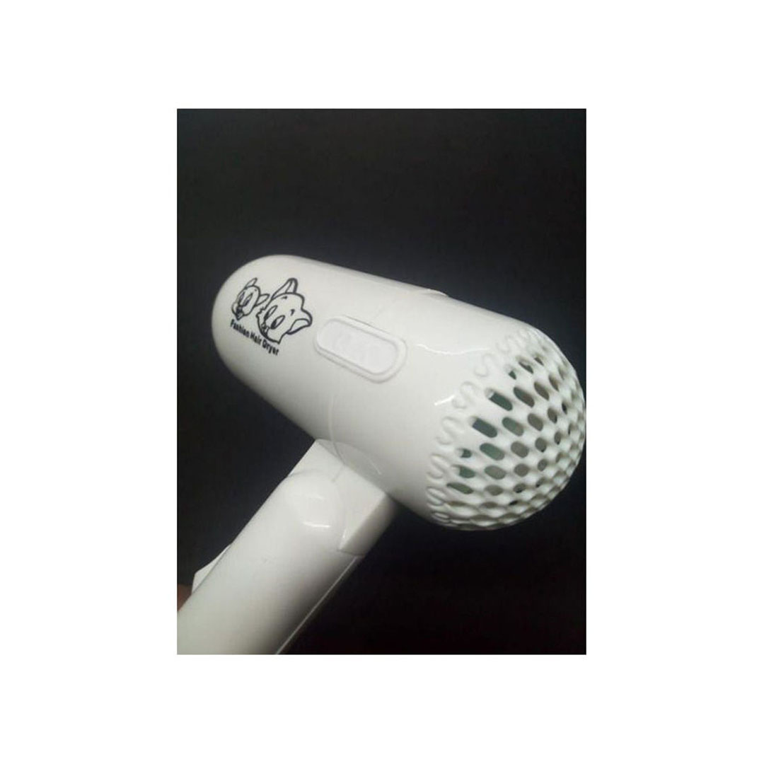 مجفف شعر صغير للسفر- أبيض