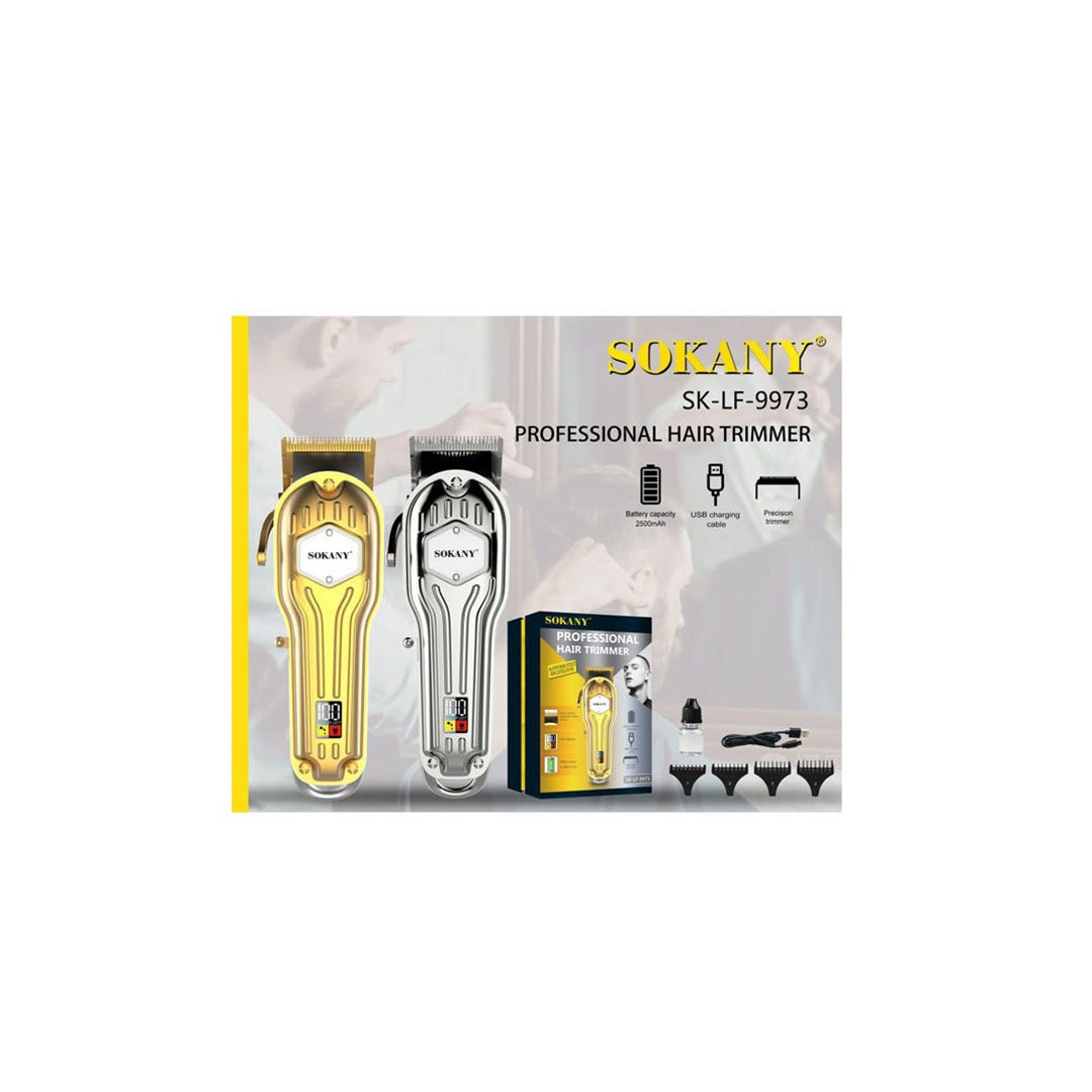 SK-LF-9973 ماكينة حلاقة قابلة لإعادة الشحن - ذهبي