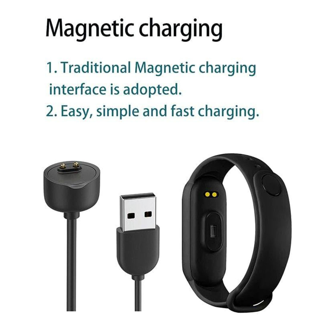 M6 ساعة سمارت للياقة البدنية - أسود