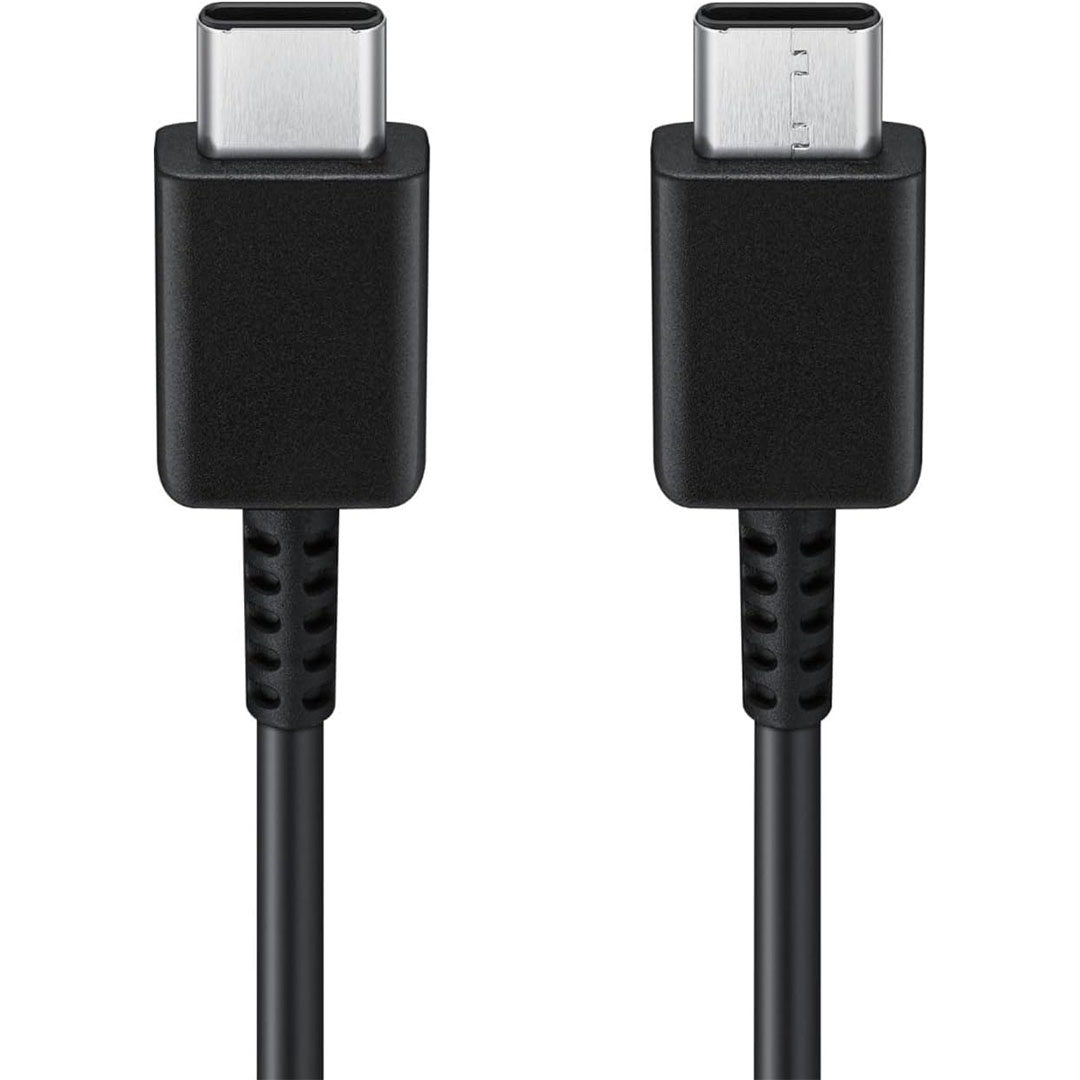 شاحن سامسونج - USB-C/USB-C - بقوة 45 وات - أسود