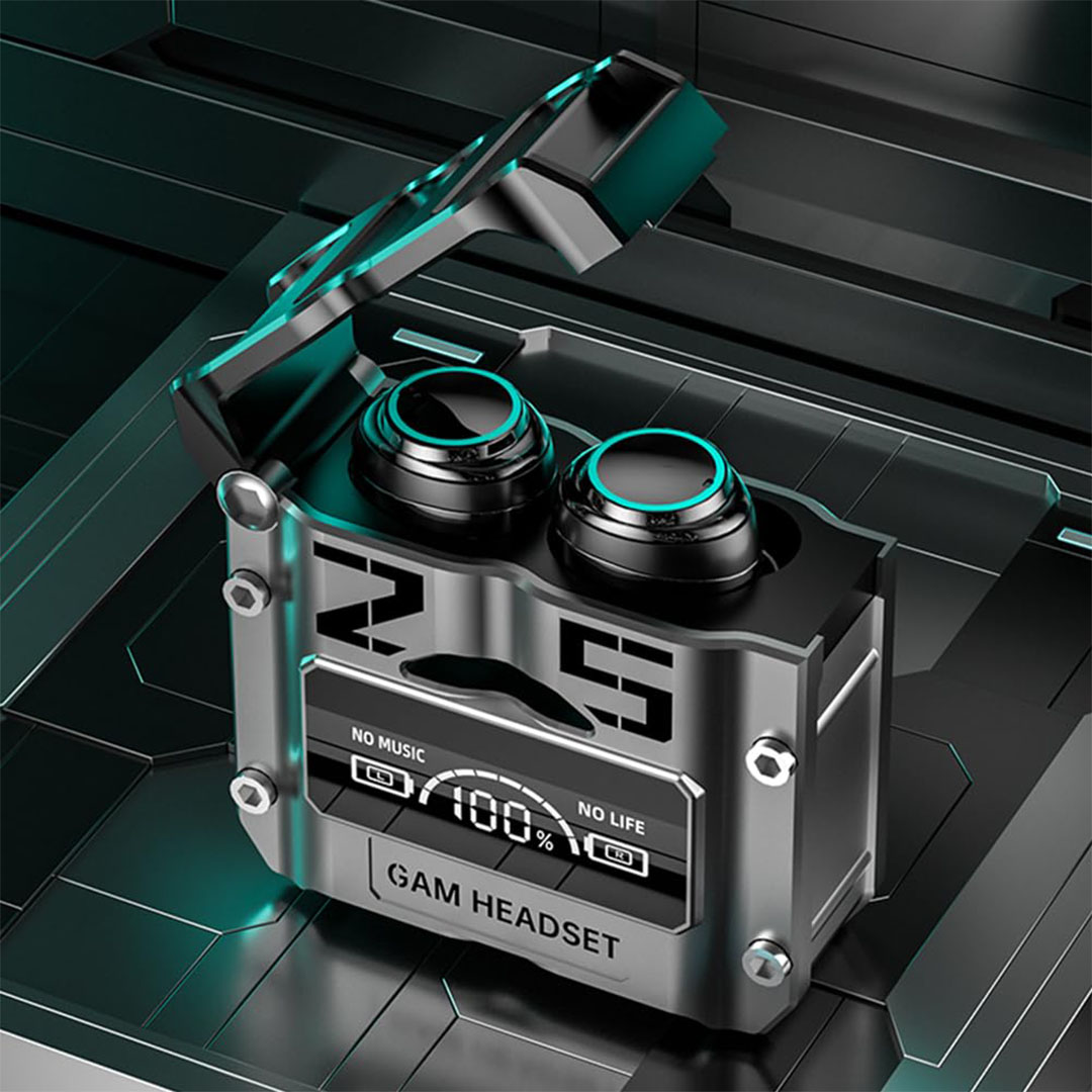 سماعة أذن لا سلكية تحكم باللمس وتقليل الضوضاء - رمادي - M25