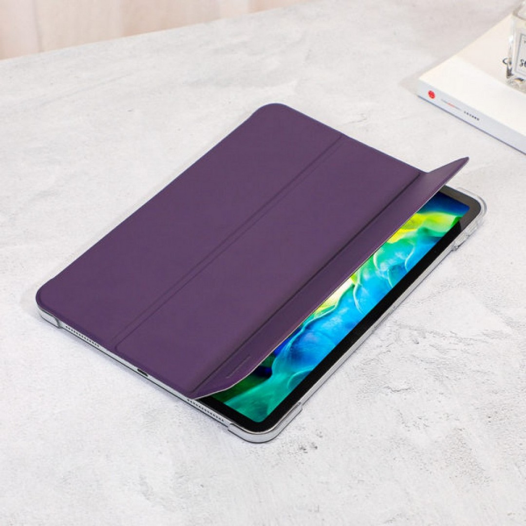 جراب روك روز ديفينسور آي الذكي ثلاثي الطي لجهاز آيباد برو 11 - بنفسجي
