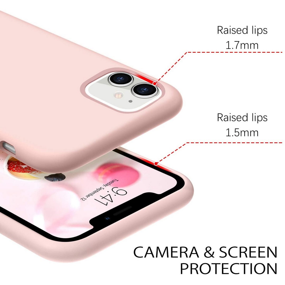 جراب روك روز سيليكون لآيفون 11 - بينك - RSC-11