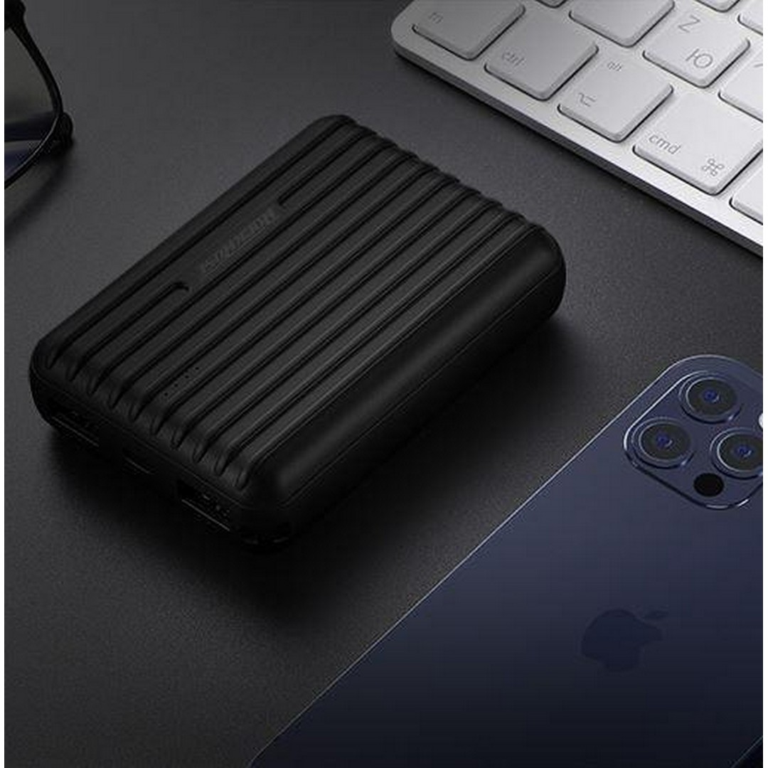 باور بانك روك روز Andes 10S بسعة 10000 مللي أمبير/ساعة للشحن السريع - أسود