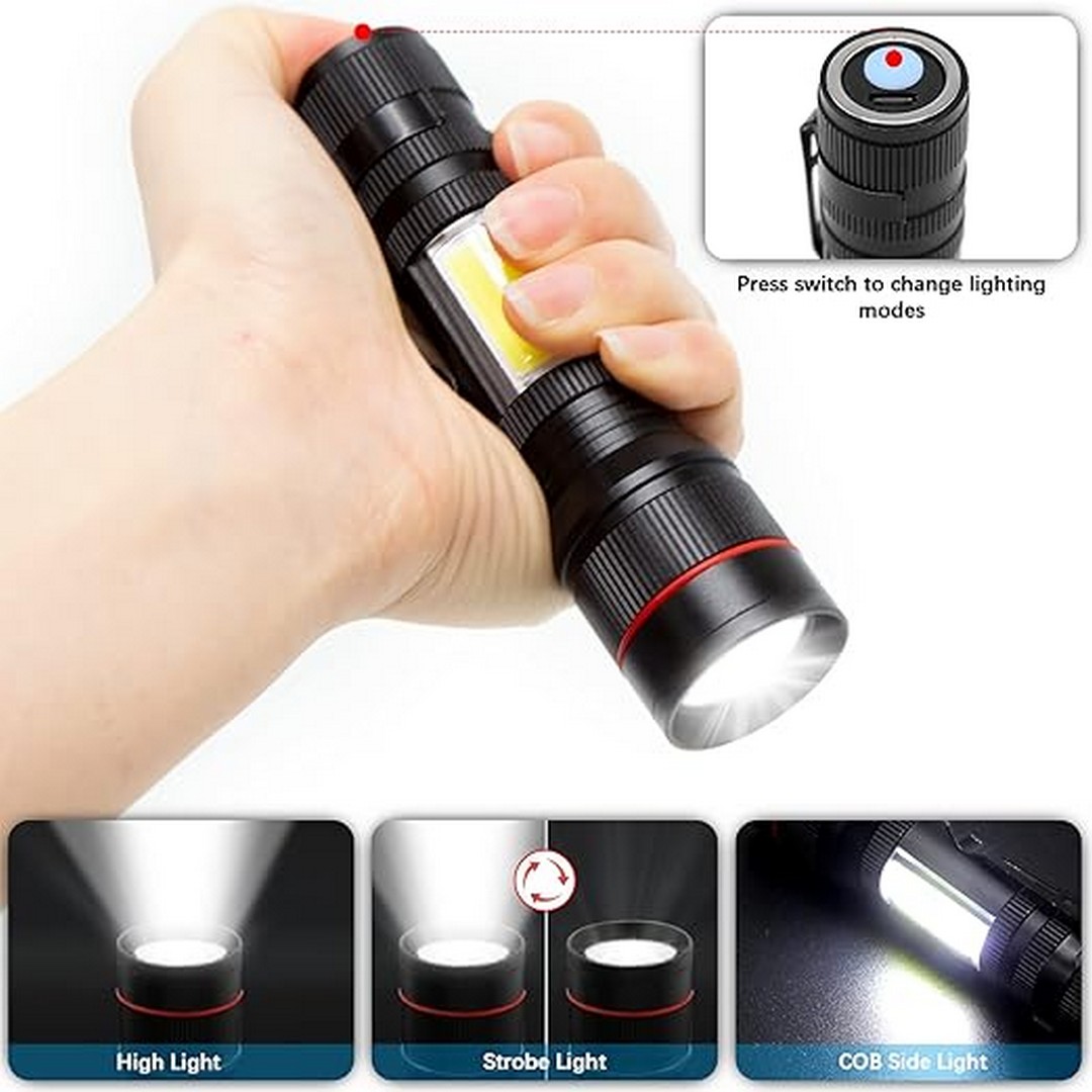 كشاف يدوي قابل للشحن - LED