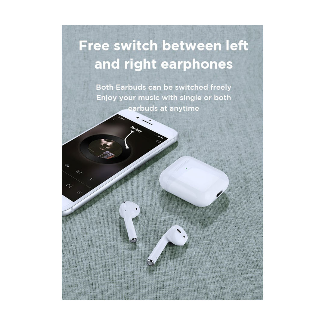 JR-T03S سماعة أذن بلوتوث - أبيض