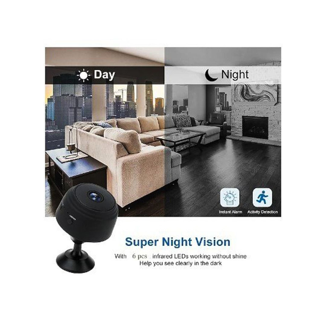 كاميرا مراقبة صغيرة HD عالية الدقة - أسود