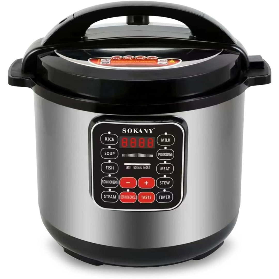 SK-2405- حله طهى ضغط - 11لتر- 1600وات - أسود/فضي