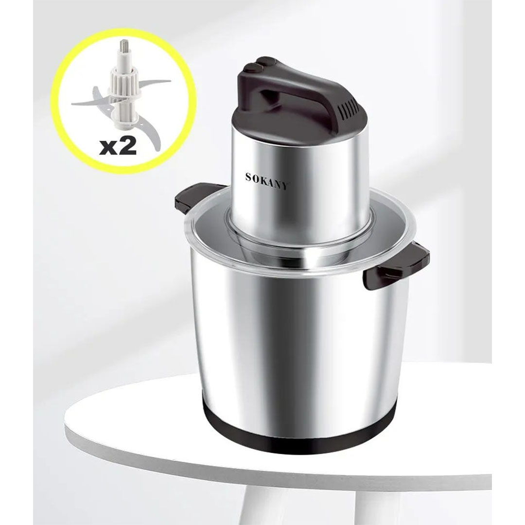 SK-666666B- كبة كهربائية - 10 لتر - 2000 وات - فضى / أسود