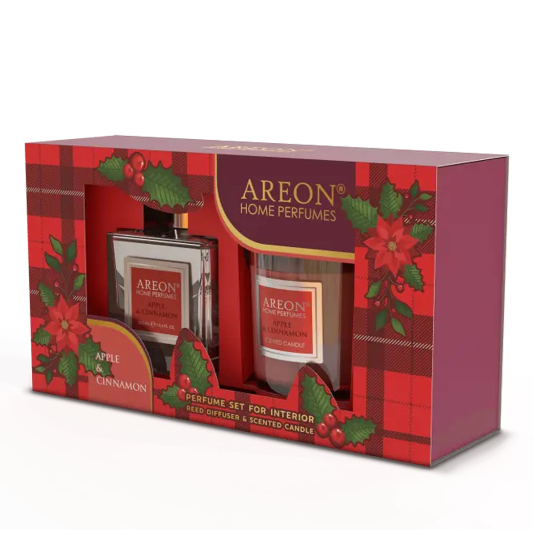 عرض كاندل ومعطر ستيكس من اريون - رائحة التفاح والقرفة