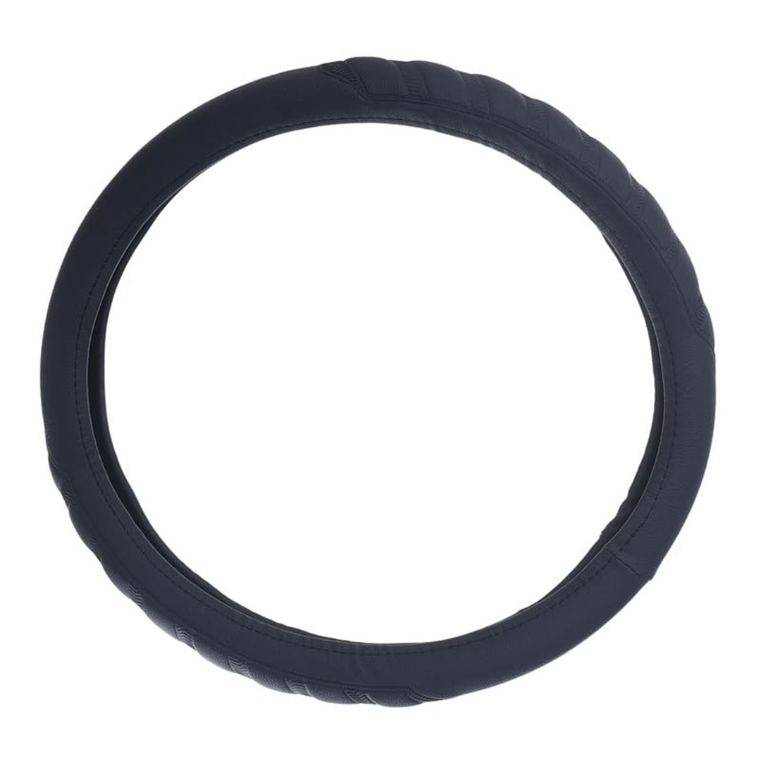 غطاء طارة دركسيون من الجلد والمطاط - أسود - Toach 08