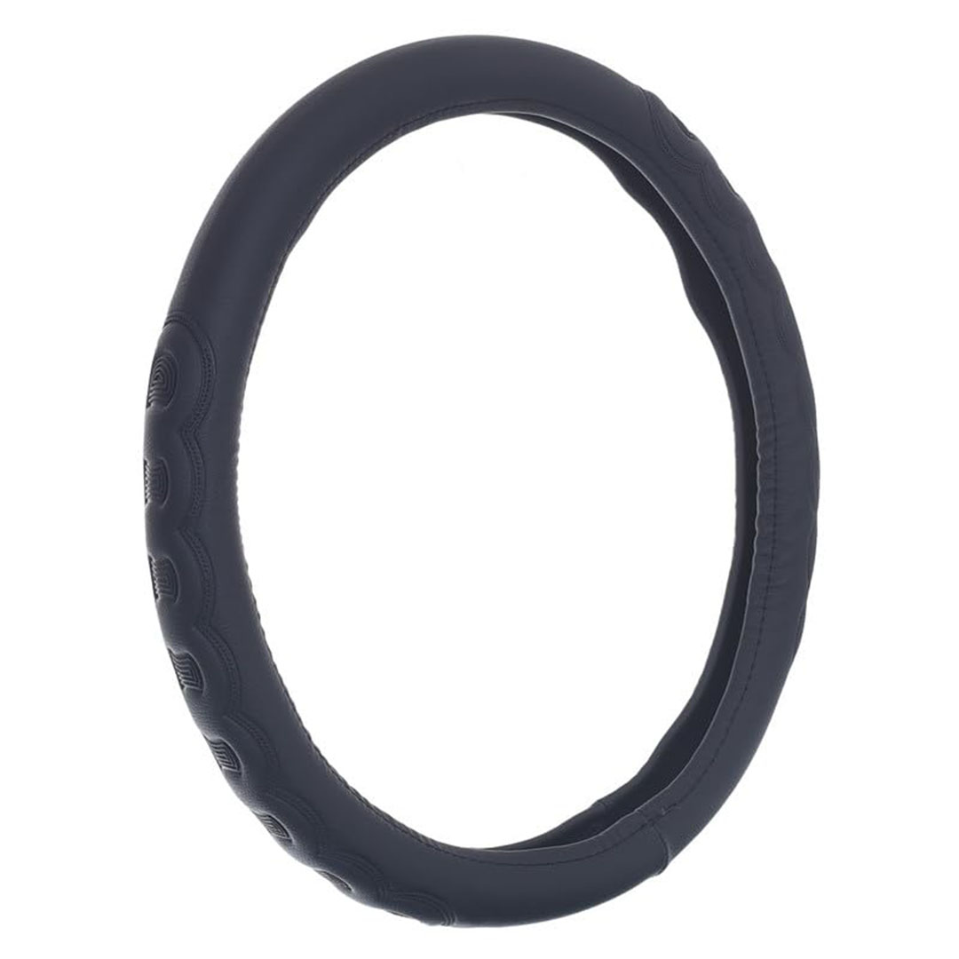 غطاء طارة دركسيون من الجلد والمطاط - أسود - Toach 05