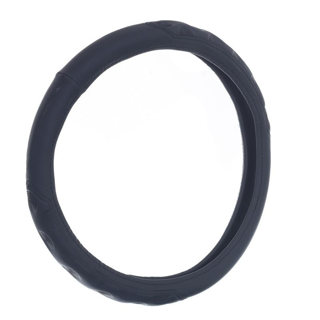 غطاء طارة دركسيون من الجلد والمطاط - أسود - Toach 06