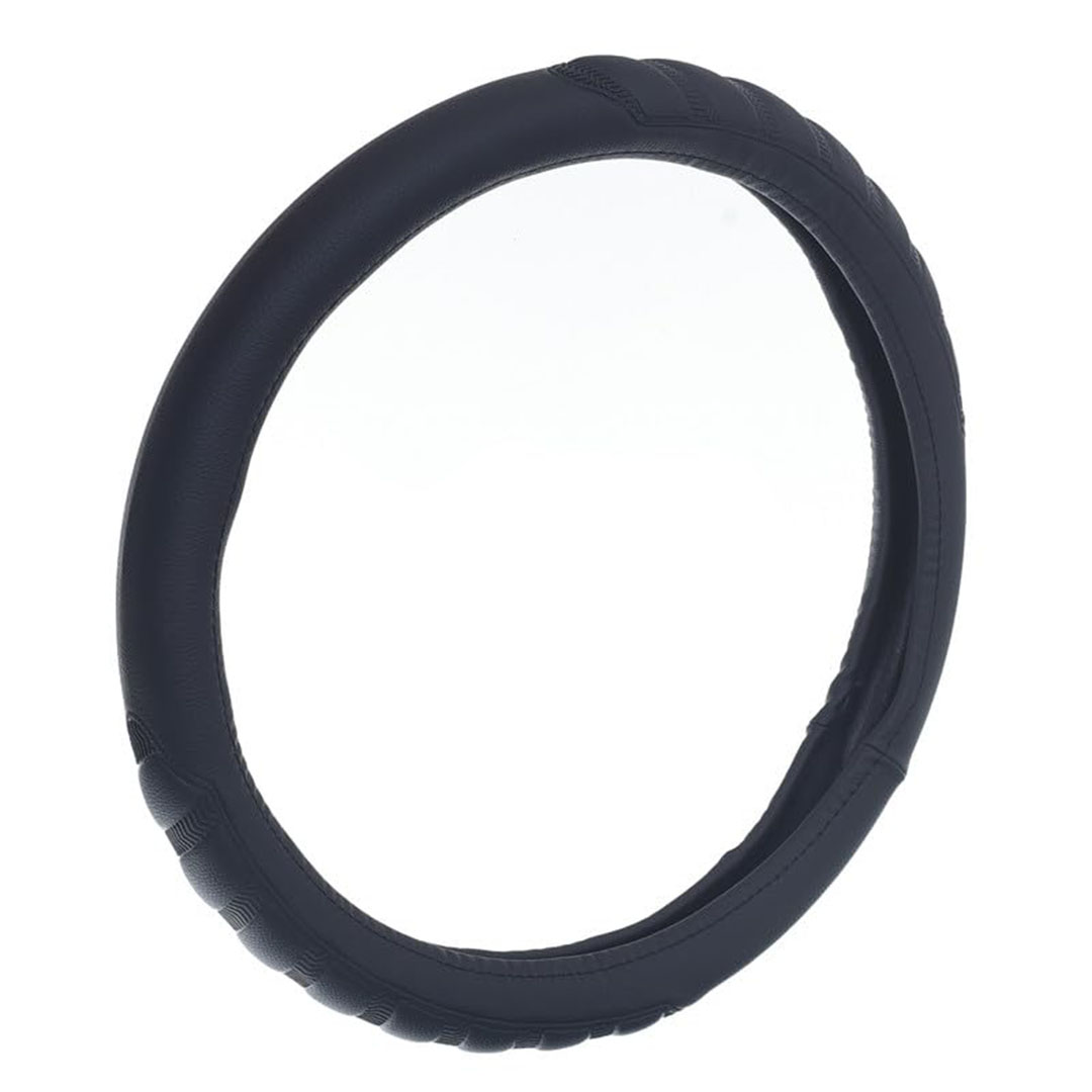 غطاء طارة دركسيون من الجلد والمطاط - أسود - Toach 08