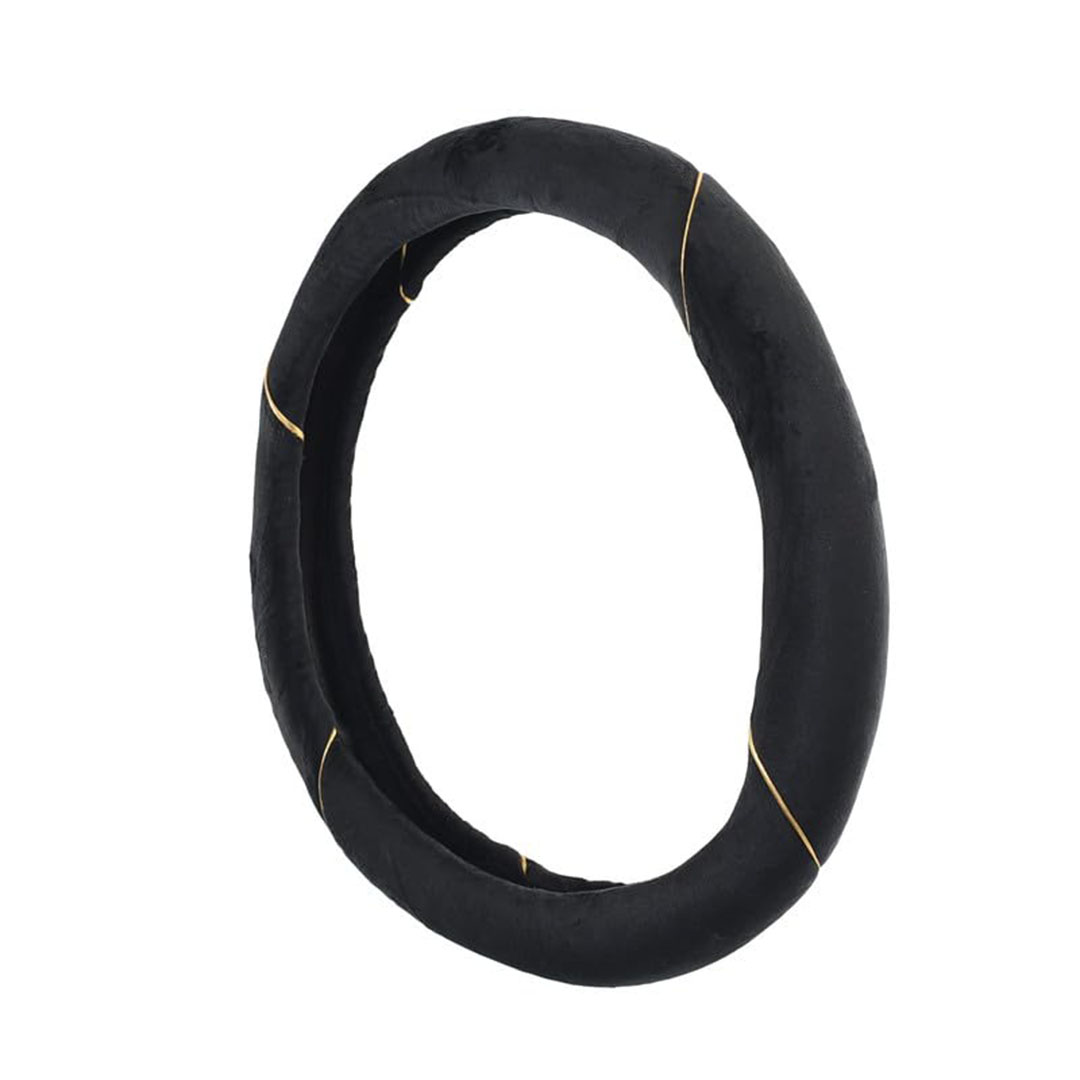 غطاء طارة دركسيون من كابوتان - أسود بخط أصفر