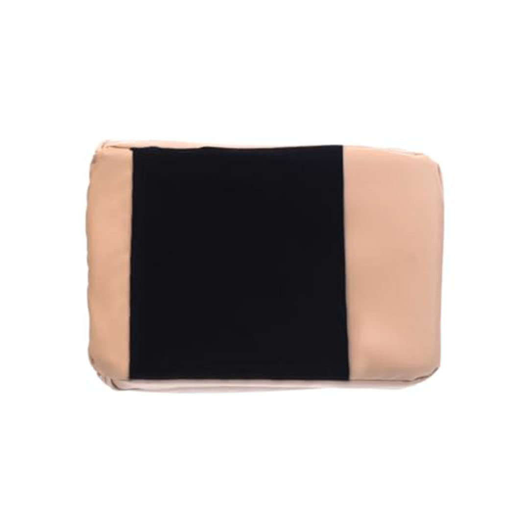 وسادة مسند ذراع الكونسول الوسطي من الجلد الطبيعي - بيج