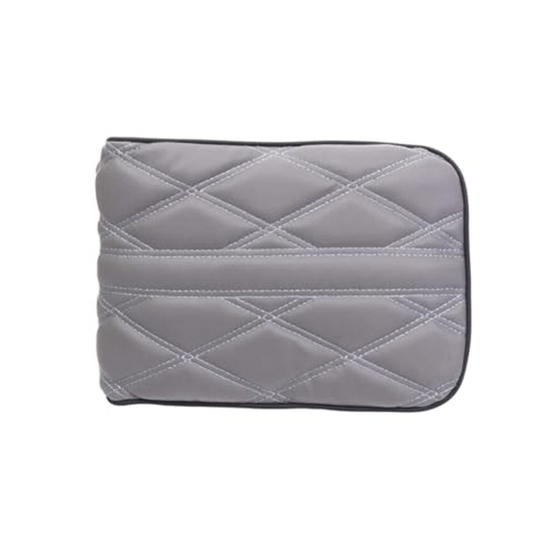 وسادة مسند ذراع وحدة التحكم المركزية مطرزة - أسود