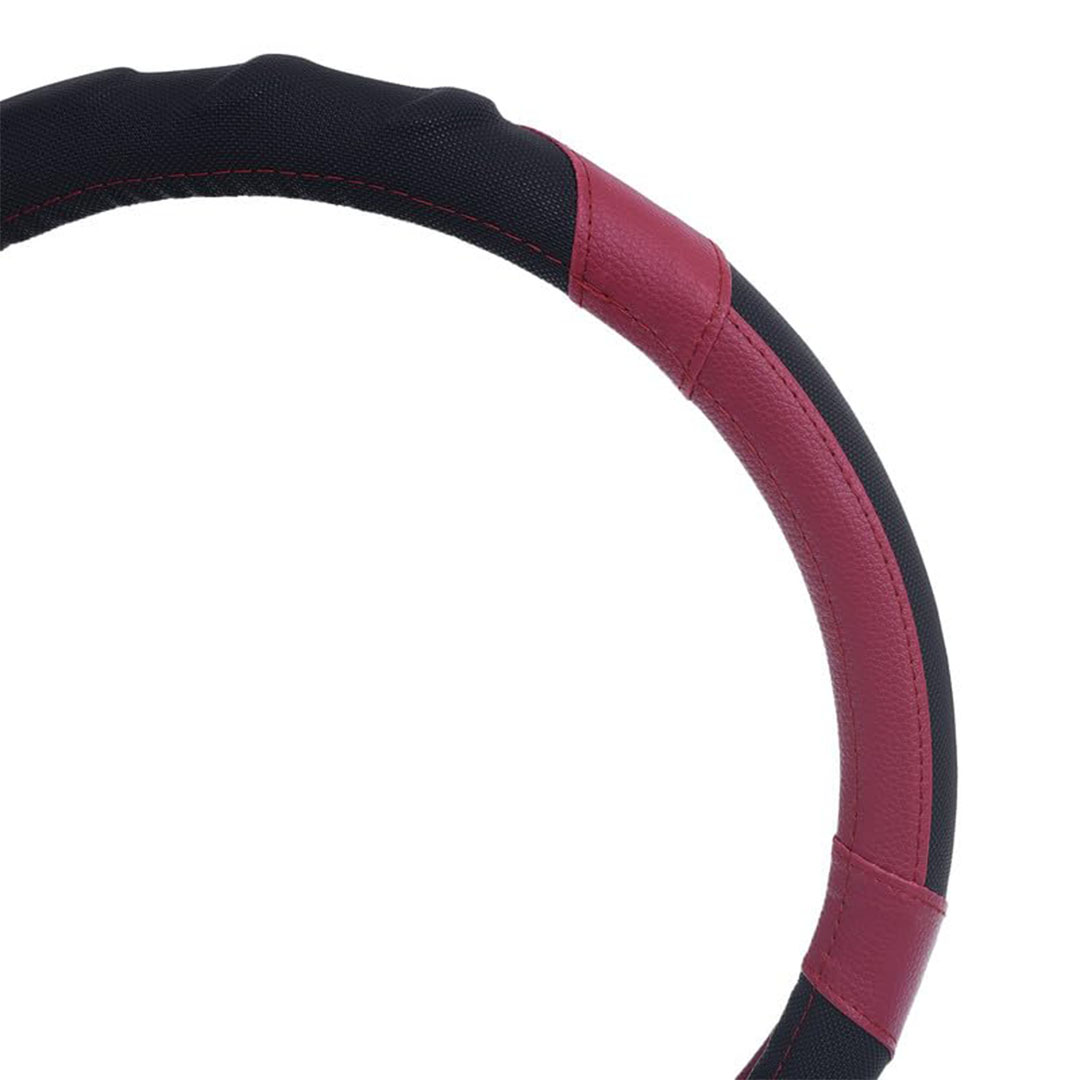 غطاء طارة دركسيون من الجلد والمطاط - وردي - 3D QUALETY-3D04