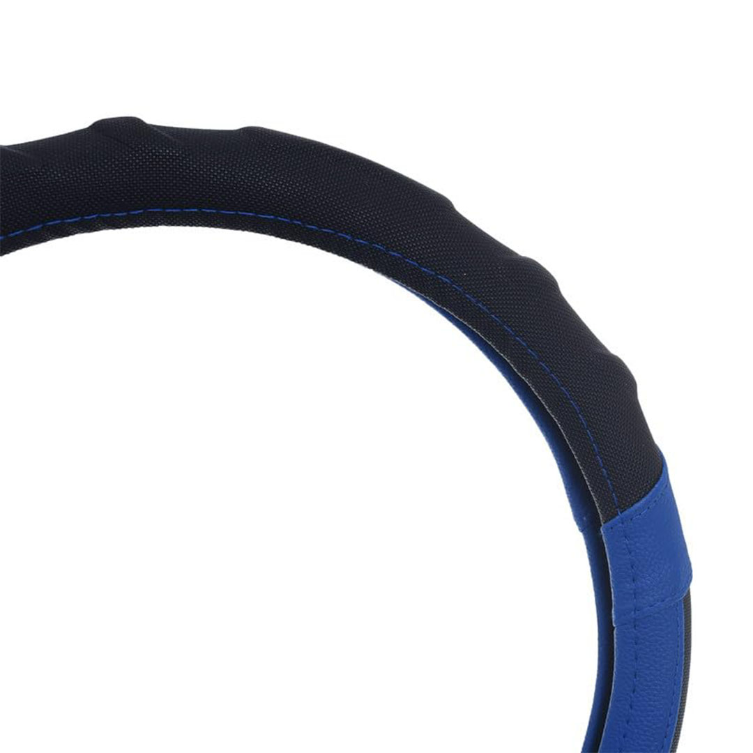 غطاء طارة دركسيون من الجلد والمطاط - أزرق - 3D